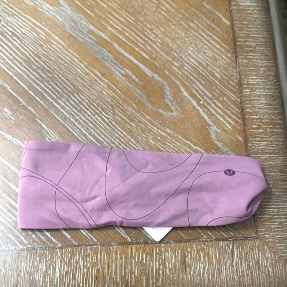 Lululemon Purple Reversible Headband with Logo
